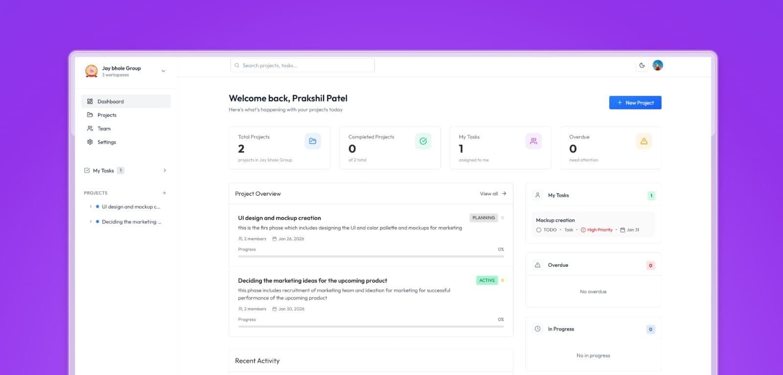 CollabSpace - Project Management Platform